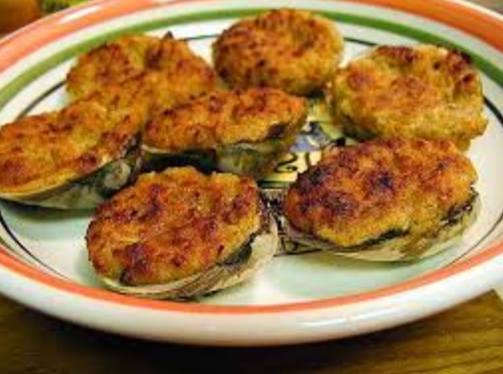 baked clams on plate